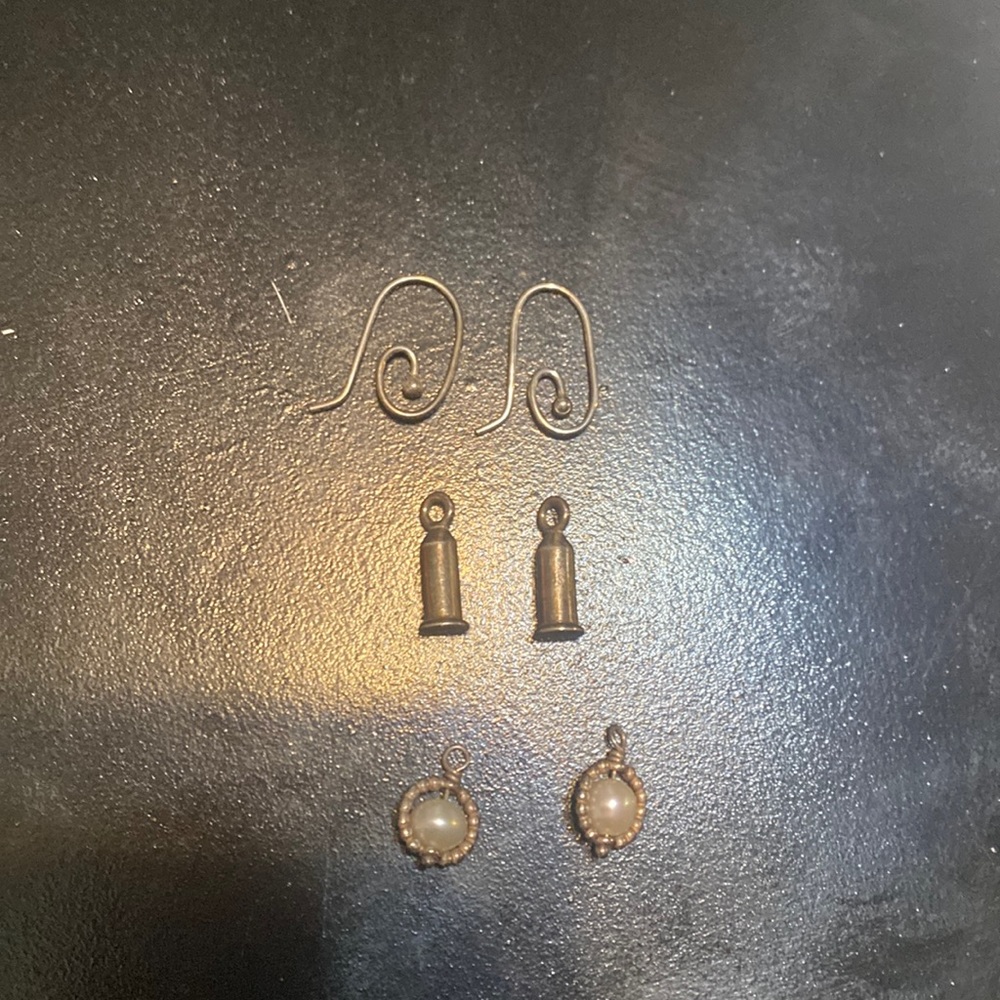 Pandora charms earrings with hooks